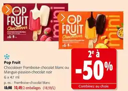 Colruyt Pop Fruit Framboise-chocolat blanc aanbieding