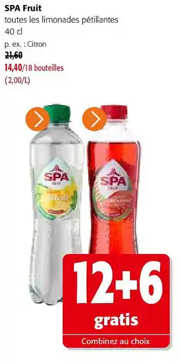 Colruyt SPA Fruit Citron aanbieding