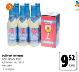 Colruyt Delirium Tremens bière blonde forte 8,5 % vol 6 x 33 cl aanbieding