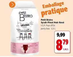 Colruyt Petit Bistro Syrah-Pinot Noir Rosé aanbieding