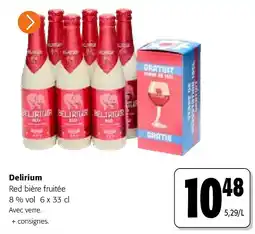 Colruyt Delirium Red bière fruitée 8 % vol 6 x 33 cl aanbieding