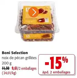 Colruyt Boni Selection noix de pécan grillées 200 g aanbieding