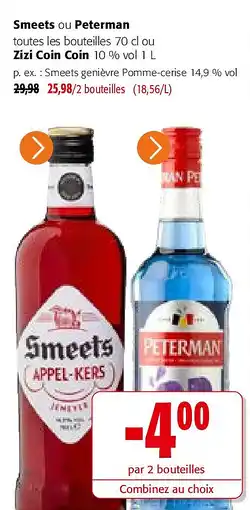 Colruyt Smeets genièvre Pomme-cerise 14,9 % vol aanbieding