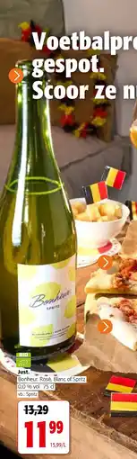 Colruyt Just. Bonheur. Rosé, Blanc of Spritz 0,0 % vol 75 cl aanbieding