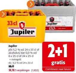 Colruyt Jupiler pils 5,2 % vol 24 x 33 cl aanbieding