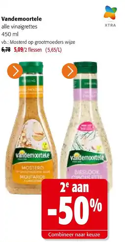 Colruyt Vandemoortele alle vinaigrettes 450 ml aanbieding