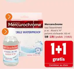 Colruyt Mercurochrome Alcool à 70° parfumé à la lavande 100 ml aanbieding