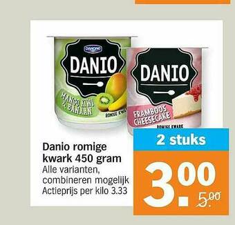 Albert Heijn Danio Romige Kwark aanbieding