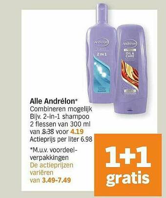 Albert Heijn Alle Andrelon aanbieding