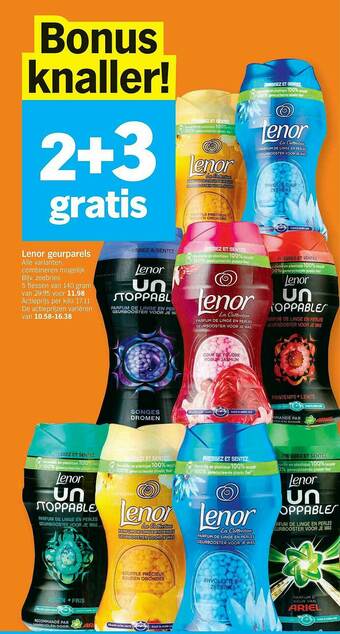 Albert Heijn Lenor Geurparels aanbieding