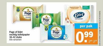 Albert Heijn Page Of Edet Vochtig Toiletpapier 38-42 Stuks aanbieding