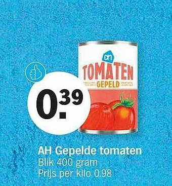 Albert Heijn AH Gepelde Tomaten aanbieding