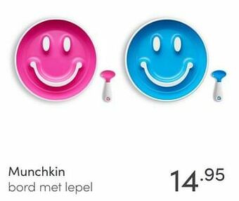 Baby & Tiener Munchkin bord met lepel aanbieding