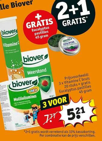 Kruidvat Biover aanbieding