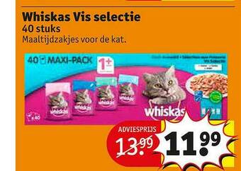 Kruidvat Whiskas Vis Selectie aanbieding