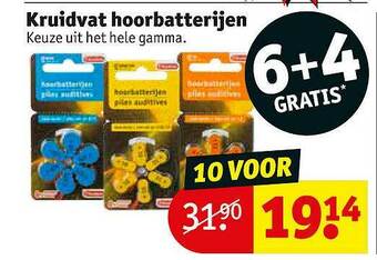 Kruidvat Kruidvat Hoorbatterijen aanbieding