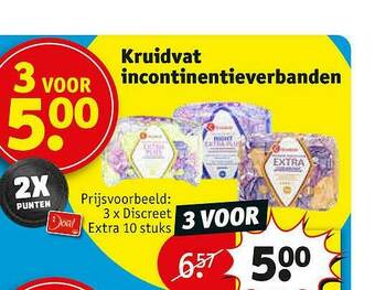 Kruidvat Kruidvat Incontinentieverbanden aanbieding