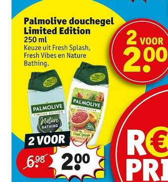 Kruidvat Palmolive Douchegel Limited Edition aanbieding