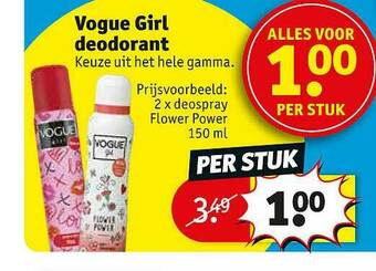 Kruidvat Vogue Girl Deodorant aanbieding