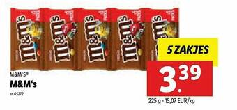 Lidl M&m's aanbieding