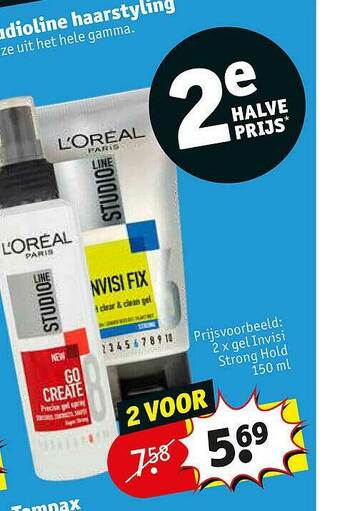 Kruidvat Studioline Haarstyling aanbieding