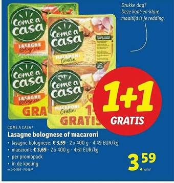 Come A Casa Lasagne Bolognese Of Macaroni