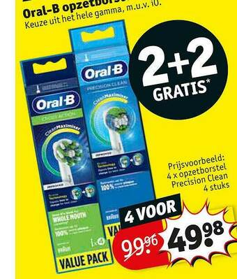 Kruidvat Oral B Opzetborstel aanbieding