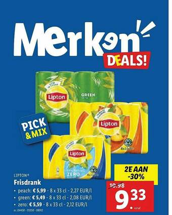 Lidl Lipton Frisdrank aanbieding