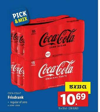Lidl Coca-cola Frisdrank aanbieding