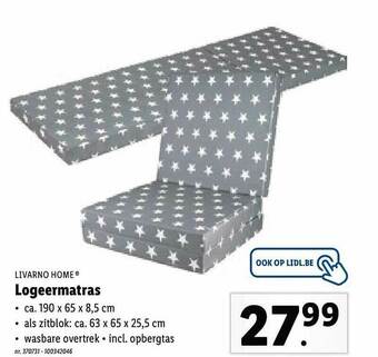 Lidl Livarno Home Logeermatras aanbieding