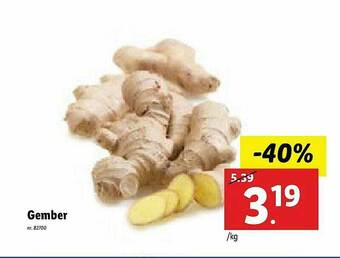Lidl Gember aanbieding