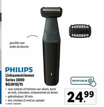 Lidl Philips Lichaamstrimmer Series 3000 Bg3010 15 aanbieding
