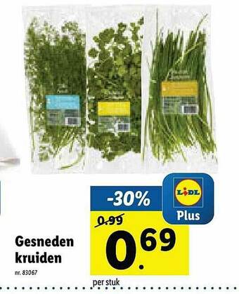 Lidl Gesneden Kruiden aanbieding
