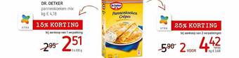 Spar Colruyt Dr. Oetker Pannenkoeken Mix aanbieding