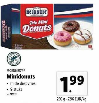Lidl Mcennedy Minidonuts aanbieding