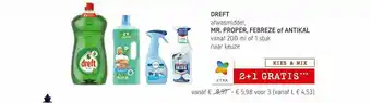 Spar Colruyt Dreft Mr. Proper Febreze Of Antikal aanbieding
