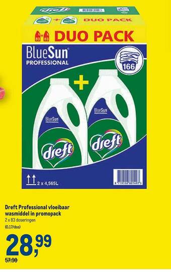 Makro Dreft Professional Vloeibaar Wasmiddel aanbieding