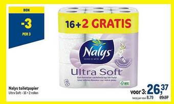 Makro Nalys Toiletpapier aanbieding