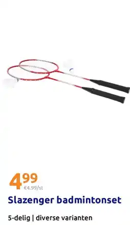Action Slazenger badmintonset aanbieding