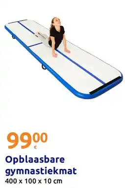 Action Opblaasbare gymnastiekmat aanbieding
