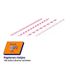 Action Papieren rietjes aanbieding