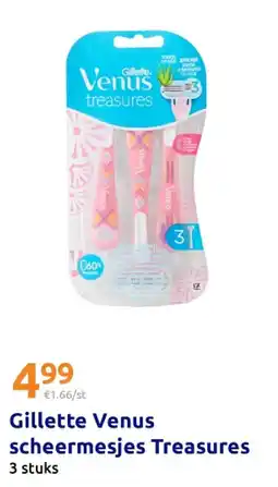 Action Gillette Venus scheermesjes Treasures aanbieding