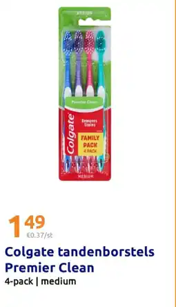 Action Colgate tandenborstels Premier Clean aanbieding