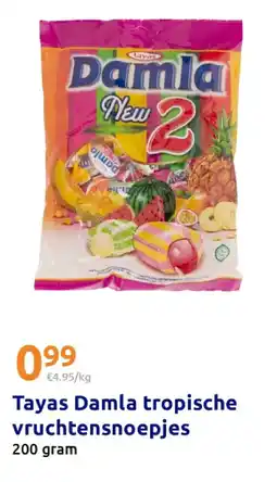 Action Tayas Damla tropische vruchtensnoepjes aanbieding