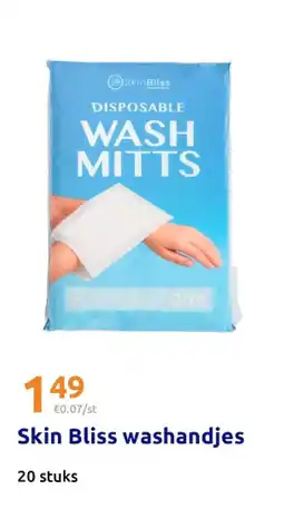 Action Skin Bliss washandjes aanbieding