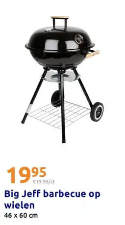 Action Big Jeff barbecue op wielen aanbieding