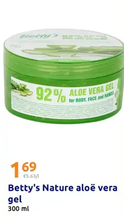 Action Betty's Nature aloë vera gel aanbieding