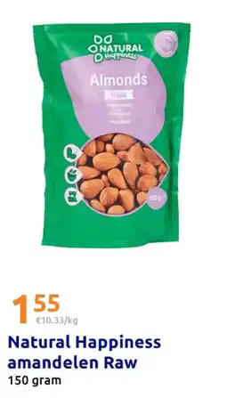 Action Natural Happiness amandelen Raw aanbieding