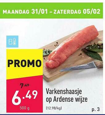 ALDI Varkenshaasje Op Ardense Wijze aanbieding