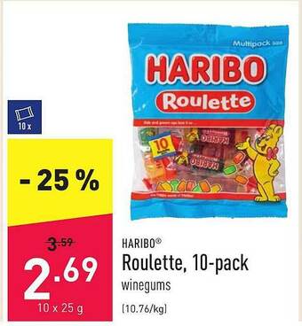ALDI Haribo Roulette aanbieding
